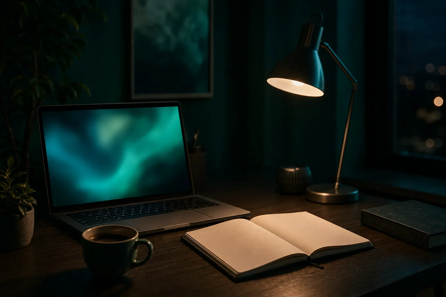 The desk where the app was written